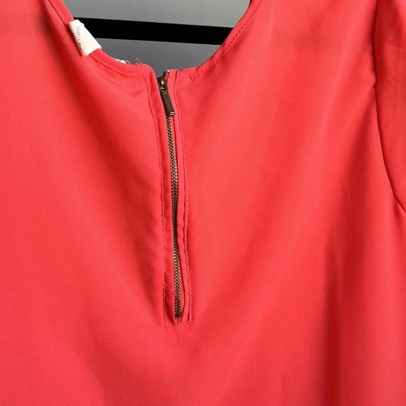 Japna Coral Pink Blouse | Lightweight Blouse | Coral Pink Blouse | Summer | - Picture 4 of 7